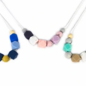 sustainable silicone teething/fiddle necklace