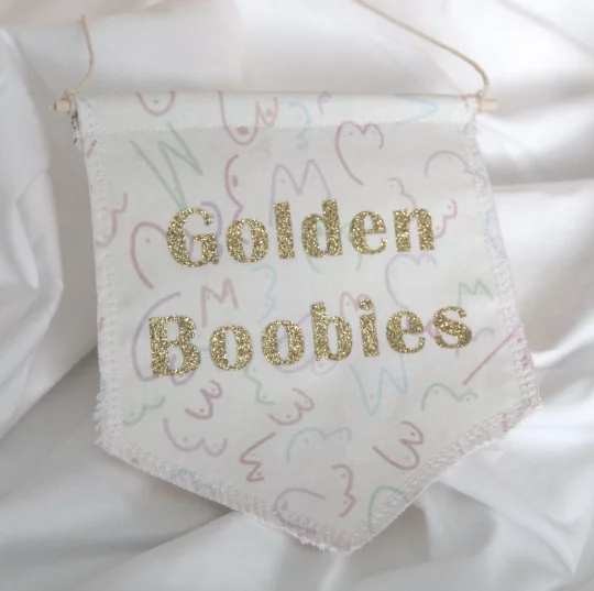personalised hanging boobie banner