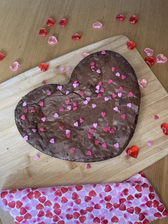 chocolate brownies made using recipe